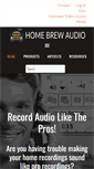 Mobile Screenshot of homebrewaudio.com