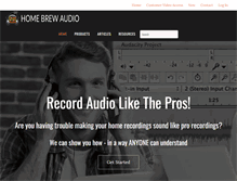 Tablet Screenshot of homebrewaudio.com